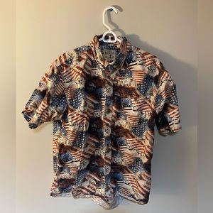 American Flag Button up Shirt